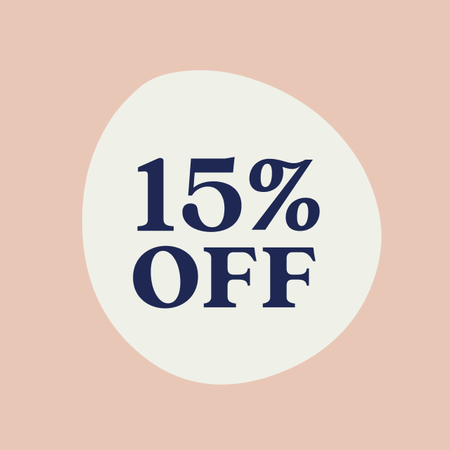 Take 15% off!