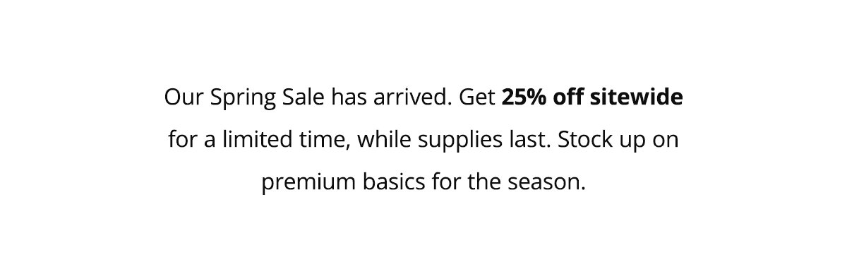 Spring Sale