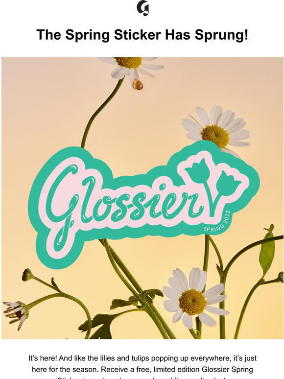 Glossier ATTN Glossier Sticker Collectors Milled