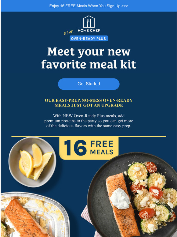 Home Chef Easy meals just got tastier with all NEW OvenReady Plus