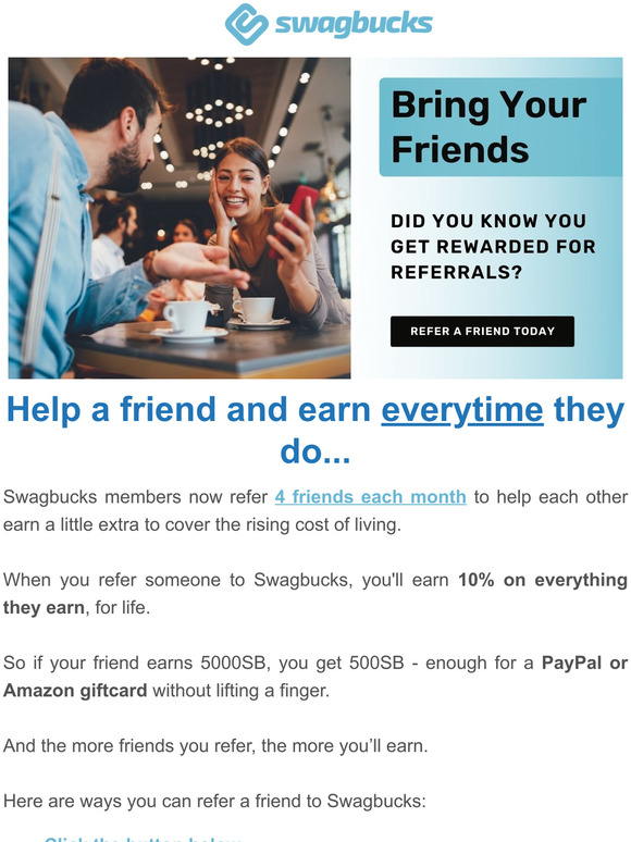 Help a friend in April & get 10% for life