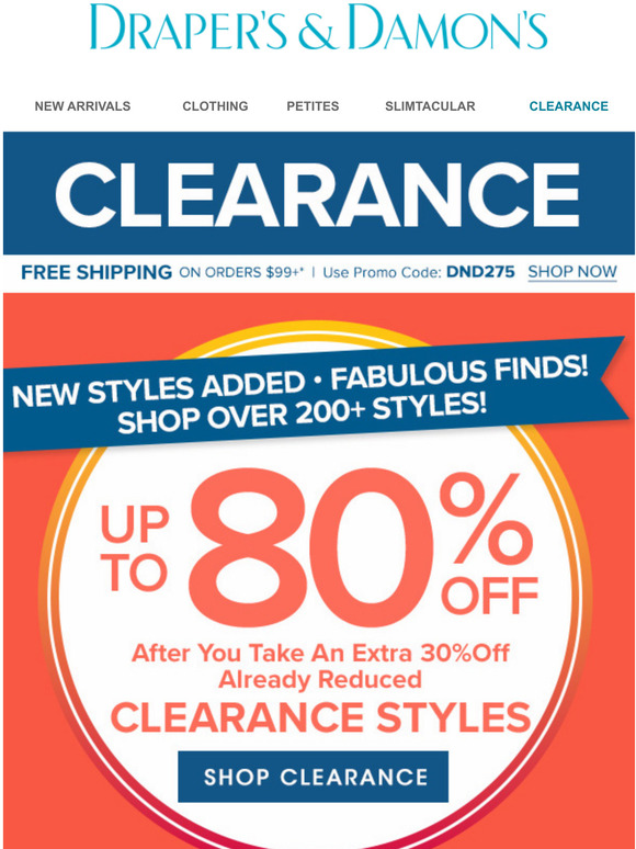 Drapers and Damon's Up to 80 Off Clearance for a Limited Time Milled