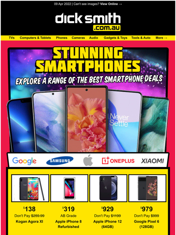 Shop Big Brand Smartphones | Apple, OnePlus & More!