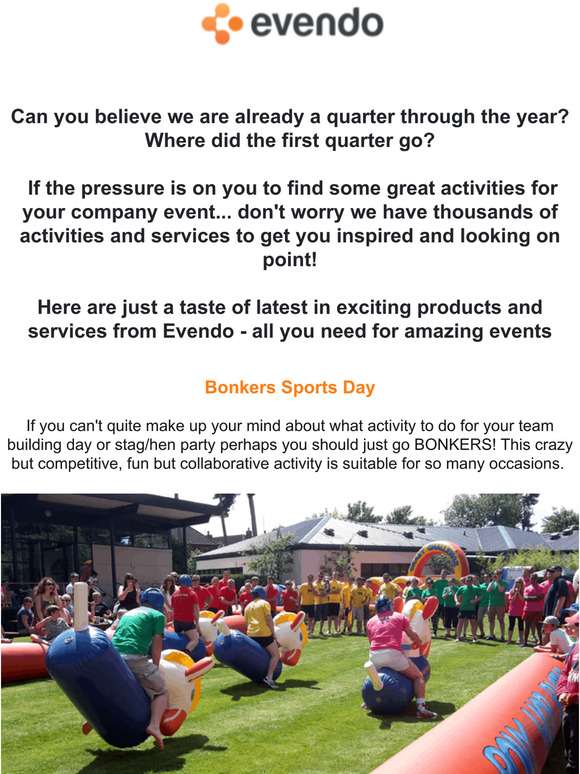 Latest in event inspiration from Evendo