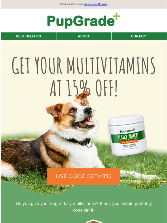Pupgrade Should you give your dog a multivitamin? Milled