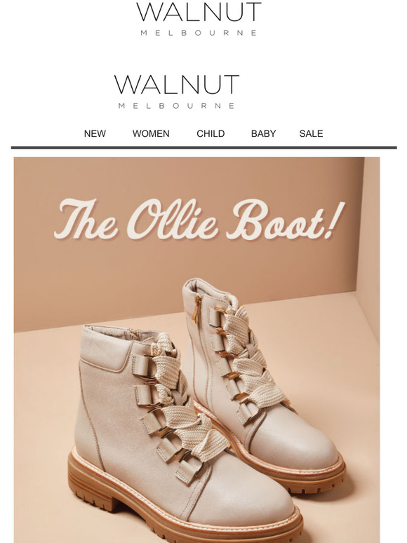 Walnut Melbourne Meet the OLLIE Boot... Milled