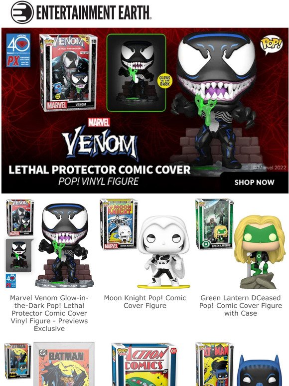 Marvel- Venom Comic Cover Funko Pop: PX Exclusive - www 