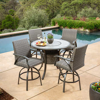 Sunvilla Indigo 5-Piece High Dining Set