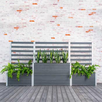 Vita Urbana 11' Parklette Planter Combo with Trellis