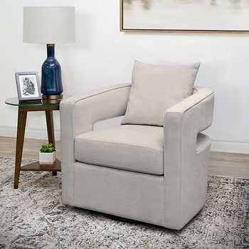 Tayla Fabric Swivel Accent Chair