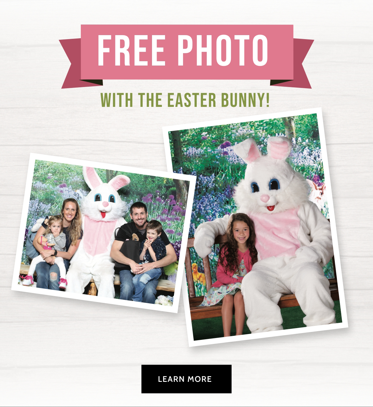 Cabelas Get Your Photo with The Easter Bunny! Milled