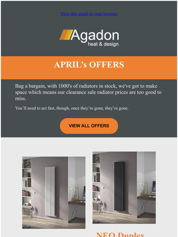 View the Latest Designer Radiator Offers