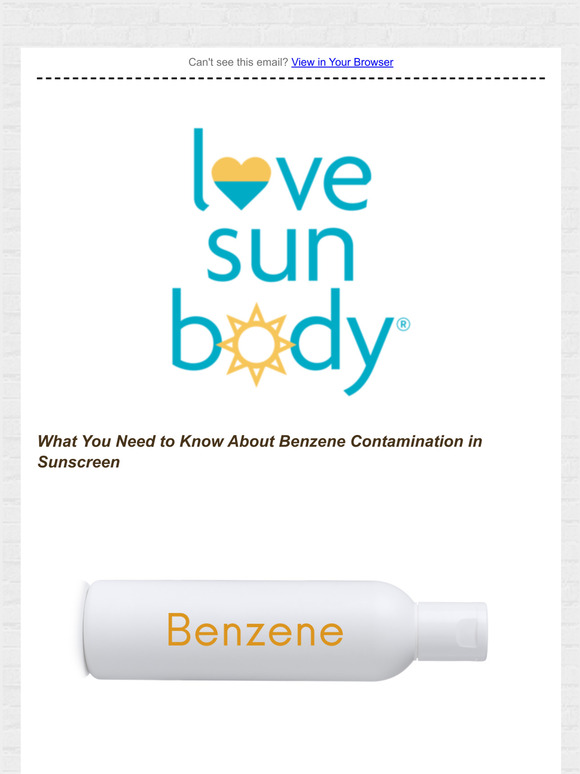 carcinogen benzene in 78 popular sunscreens