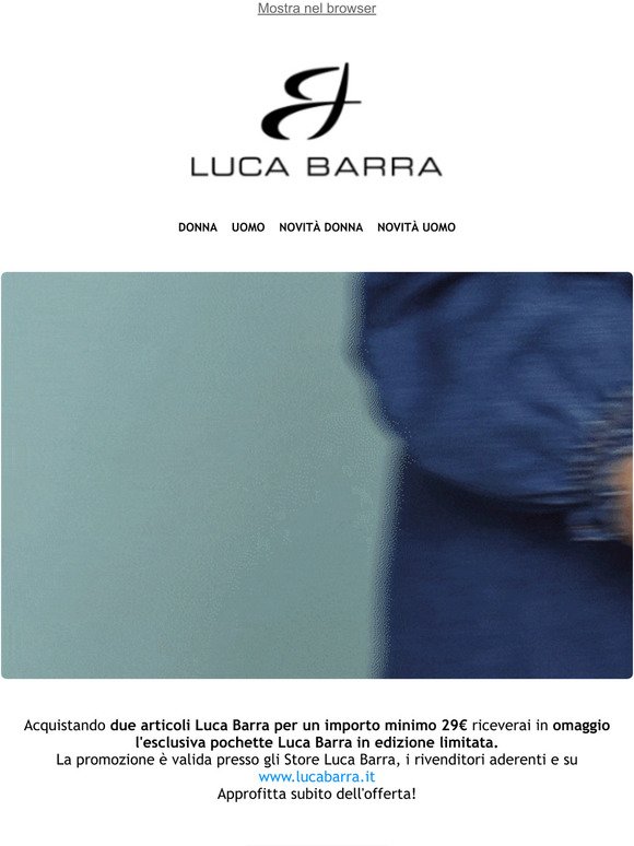 In regalo una pochette Luca Barra