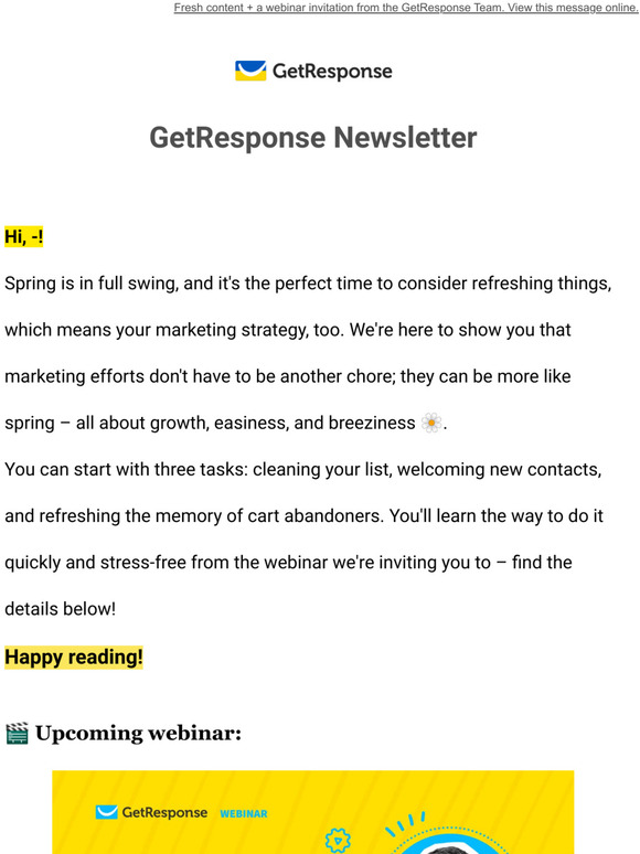 Spring-clean your marketing with us 