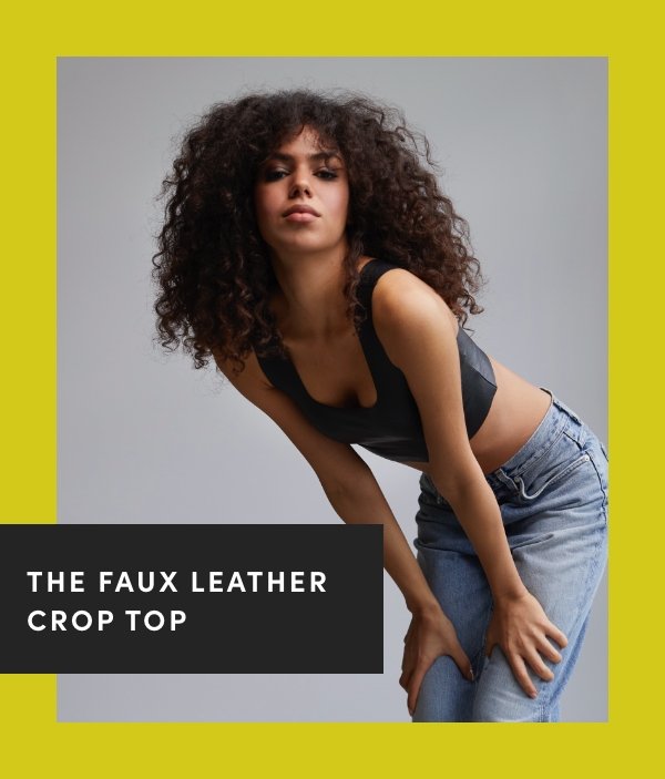 Commando The Faux Leather Crop Top