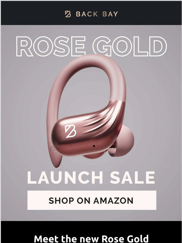 Flash Sale: New Rose Gold Running Earbuds - This Week Only