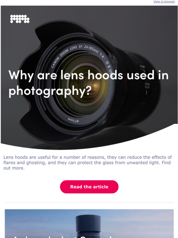 MPB Guide Lens hoods Canon lenses a closer look Milled