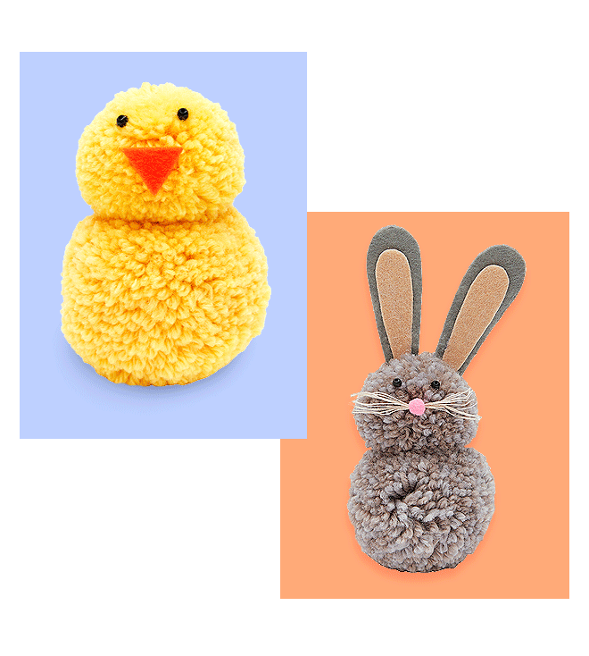 DMC Free Patterns Easter Pom Poms Milled