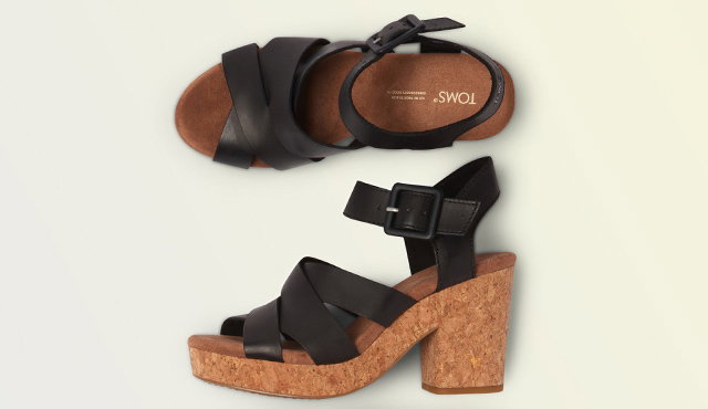 Black Ava Sandals