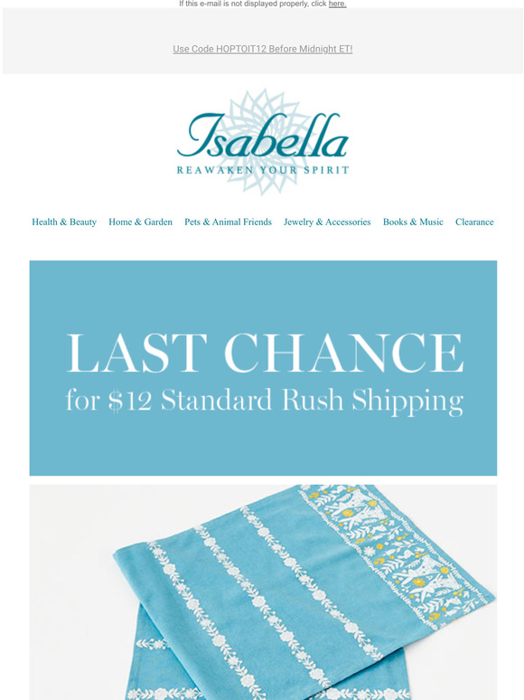 Isabella Catalog A Few Hours Left For 12 ThreeDay Shipping! Milled