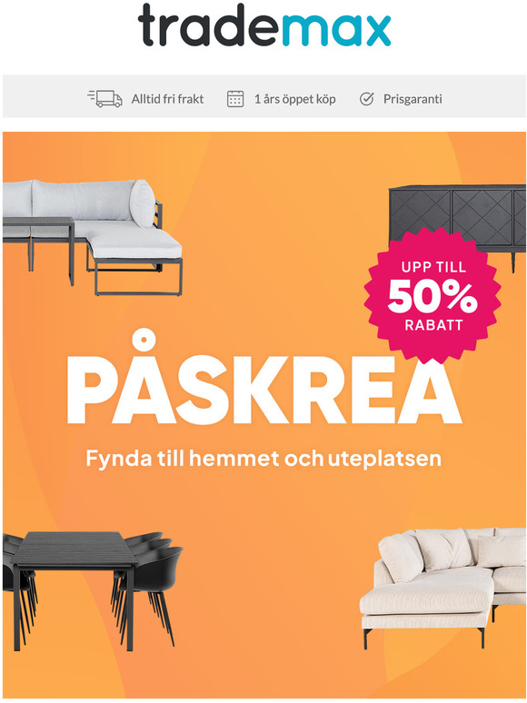 Missa inte! Upp till 50% i rets PSKREA