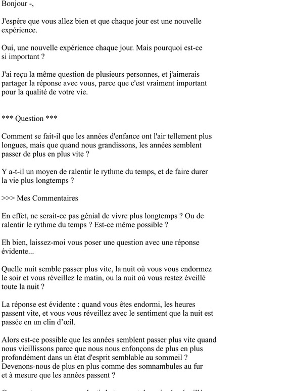 -Comment Vivre Plus Longtemps...