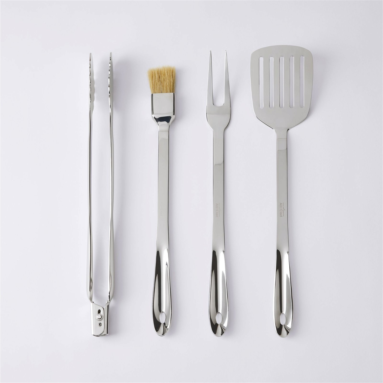 All-Clad 4-Piece Stainless Steel BBQ Tool Set