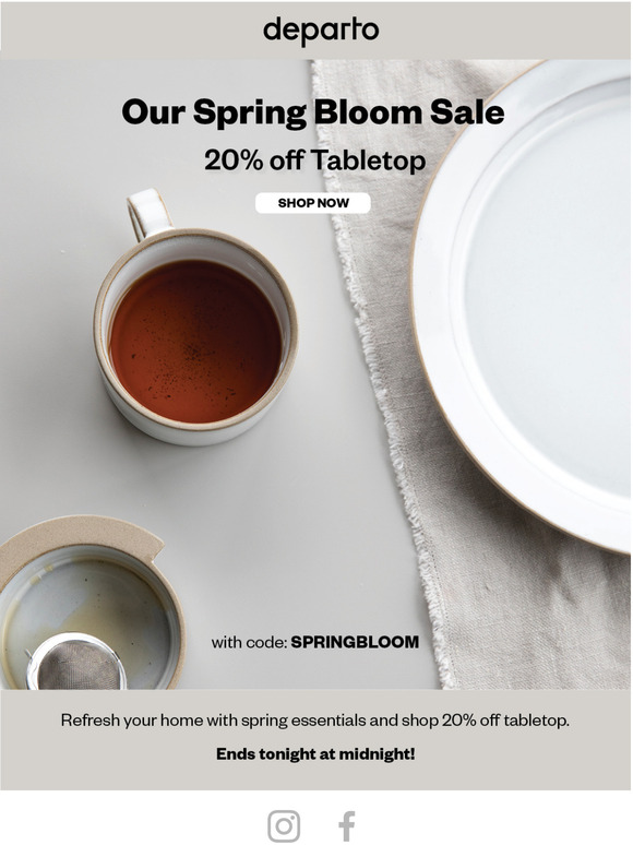 Last Chance to Shop 20% Off