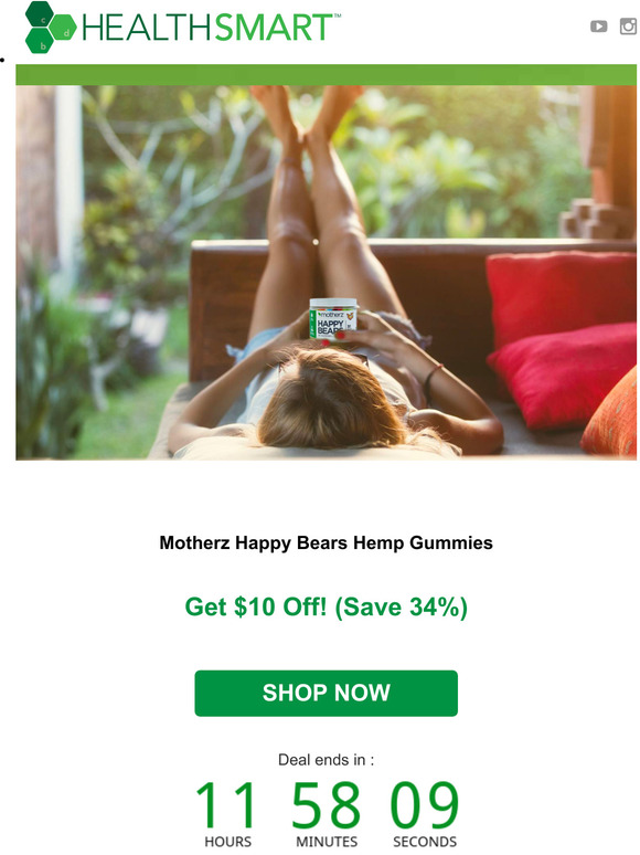 34% Off Motherz Happy Bears Hemp Gummies