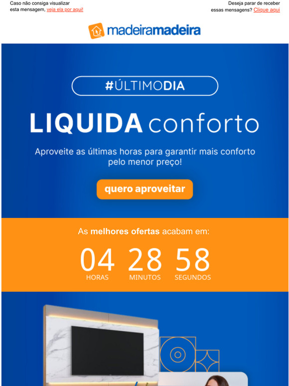 LTIMO DIA! Liquida Conforto