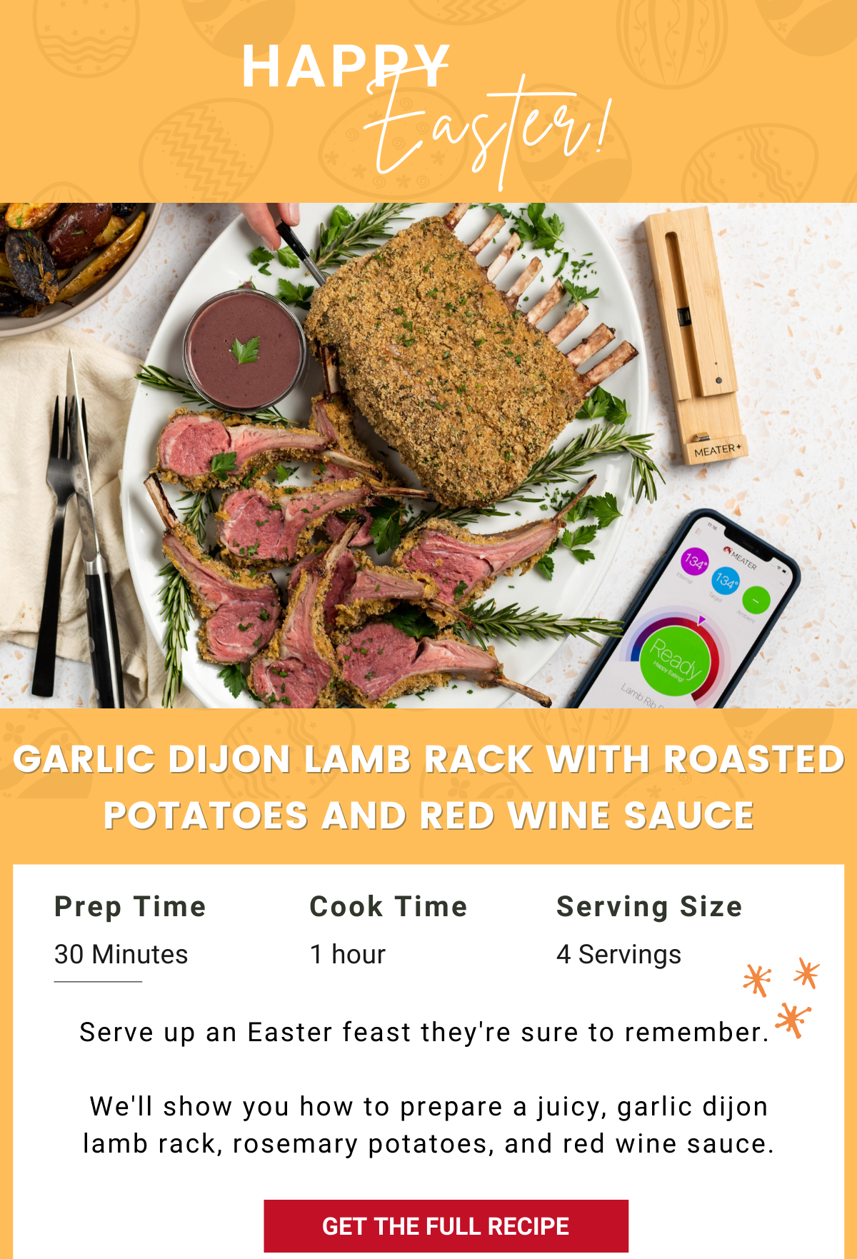 Rack of Lamb with MEATER, Easter Recipe