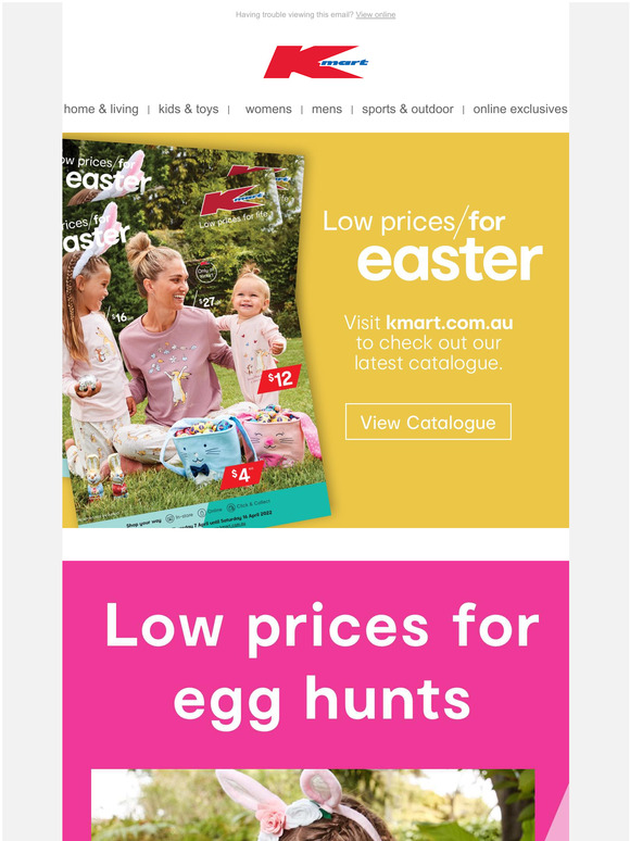 Kmart Australia Who's up for an Easter egg hunt? Milled