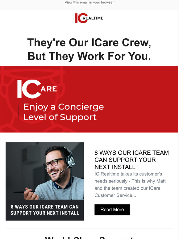 IC Realtime Learn How Our ICare Team Can Support Your Next Install