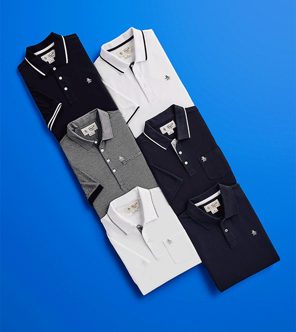 Original Penguin Polos Now You See Em, Now You Dont Milled
