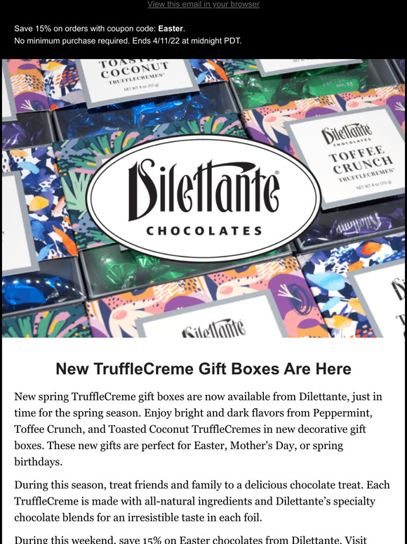 Save 15% on Chocolate Gifts Until Midnight Tonight
