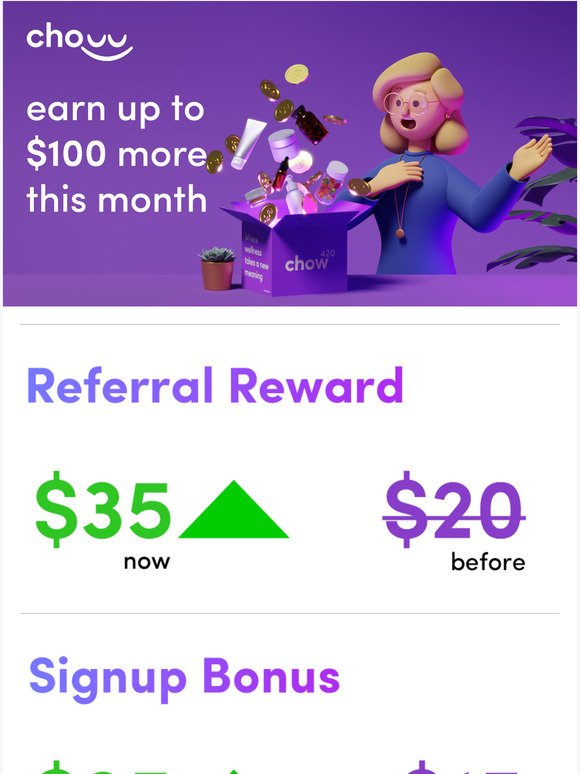 Earn up to $100 More this month
