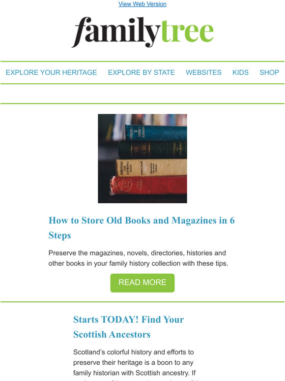 Family Tree Magazine How to Preserve Books and Magazines Milled