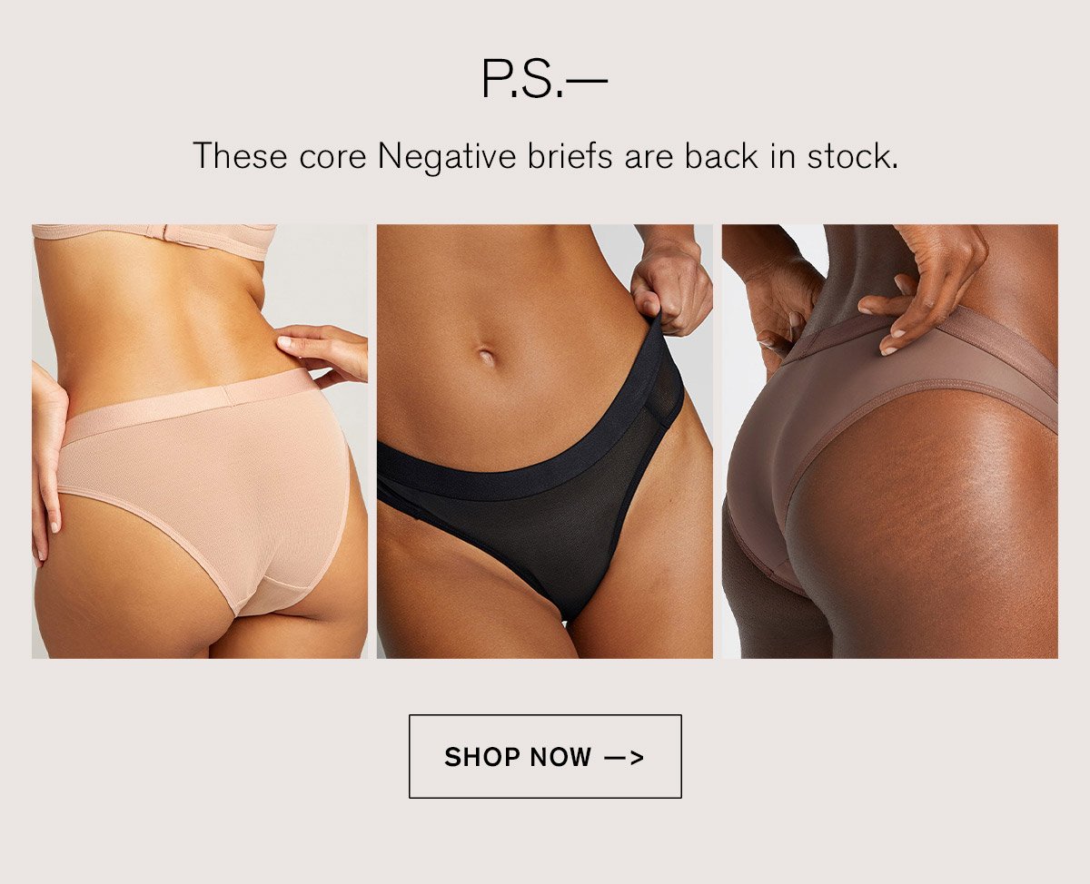 Negative Underwear Before and After Email Redesign