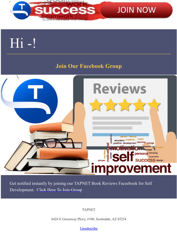 TAPNET Book Reviews Facebook Group - Self Development