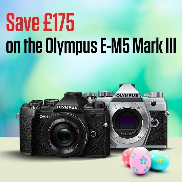 Save £175 on the Olympus E-M5 Mark III