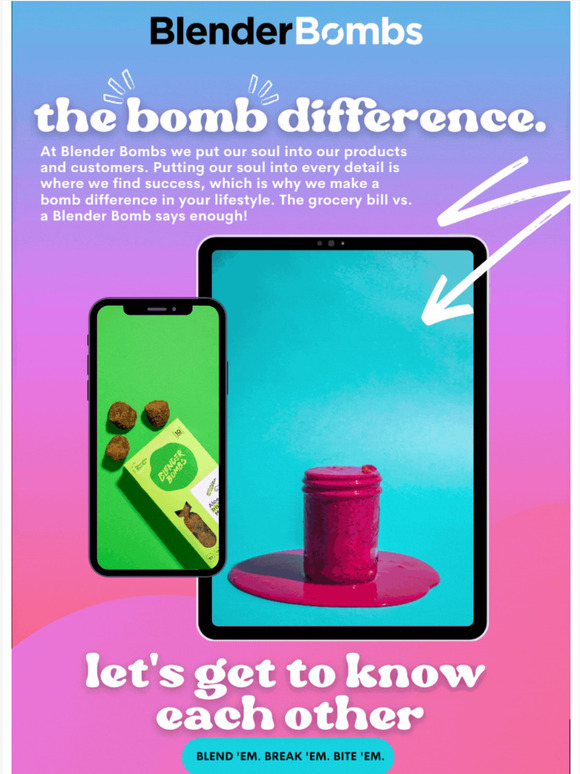 Blender Bombs Here's the difference Milled