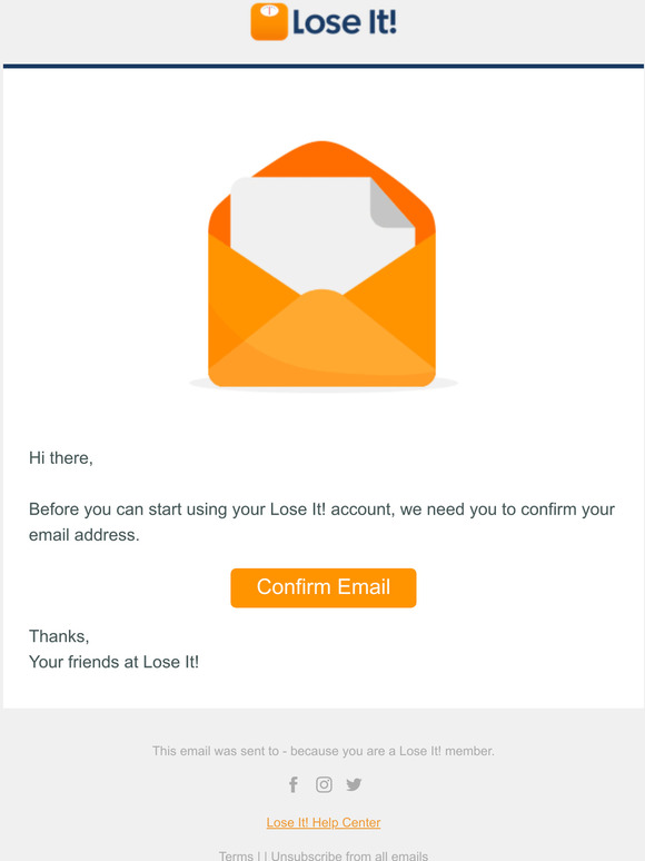 Confirm your email address