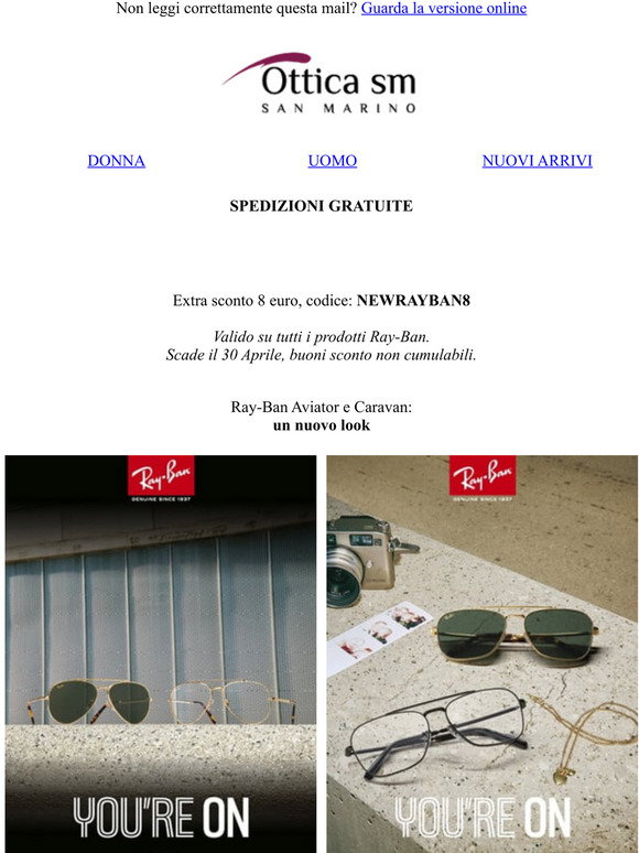 Ottica SM: Ottica SM - Newsletter subscription confirmation | Milled