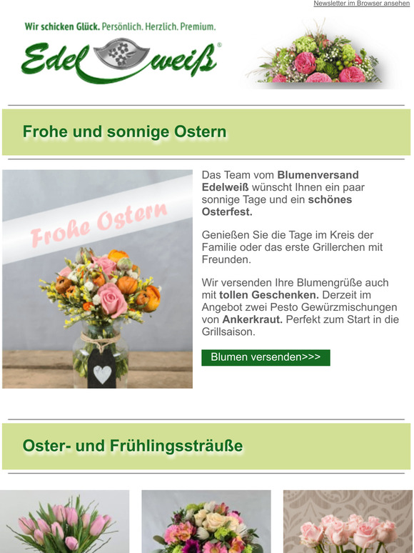 Frohe und sonnige Ostern