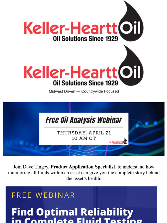 Free oil analysis webinar on April 21st 