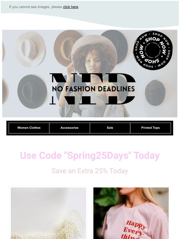 25% Off For You Today!