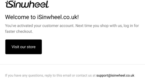 Customer account confirmation