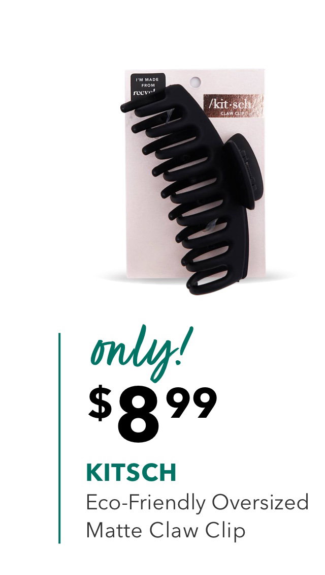 only! | $8.99 | KITSCH | Eco‑Friendly Oversized Matte Claw Clip