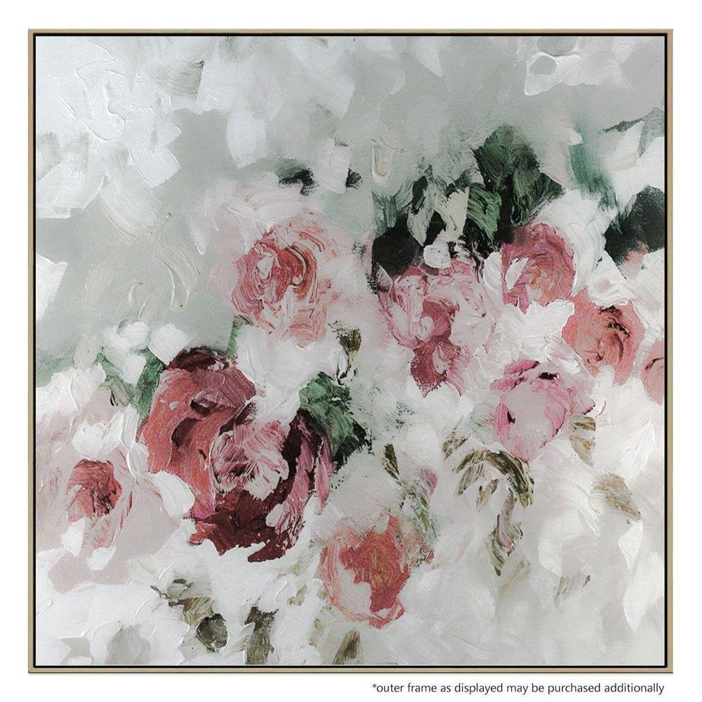 Image of Rose Soul Canvas Painting with Floating Frame